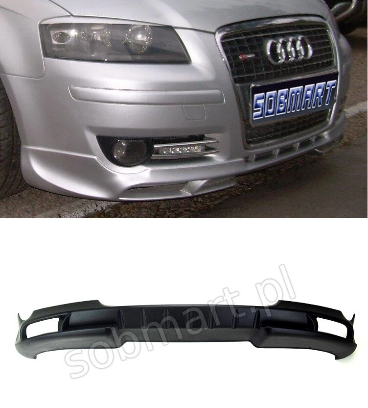 AUDI A3 8P 2003 2008 before FL FRONT BUMPER SPOILER FRONT LIP TUNING SOBMART