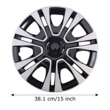 1pc New 15 Wheel Covers Snap On Full Hub Caps Fits R15 Tire Steel Rim