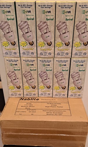 Spiral Fluorescent Light Bulb 15w 2700k Warm Light Equal to 60 _Make Offer🔥 - Picture 2 of 11