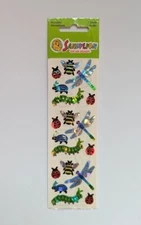 Vintage SandyLion Prismatic Bugs Insects Stickers Sealed Ladybug Caterpillar Bee