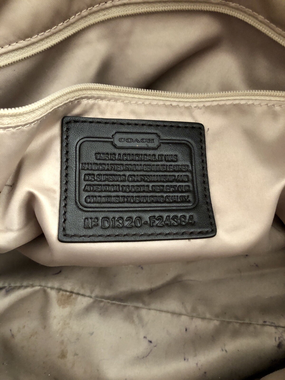 COACH Park Python Leather Print Convertible Handb… - image 7