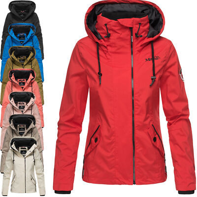 Marikoo Damen Jacke Frühling Übergangsjacke Frühlingsjacke leicht Kapuze B694