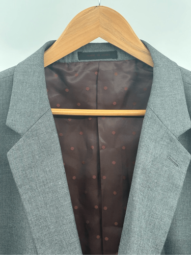 Alexander Julian Blazer Sport Coat Suit Jacket Men 56R Gray Wool Double Vented - Picture 11 of 12