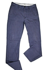 ACNE Ken Chino Pants Slim Trousers Slacks Casual Navy Blue Soft VGC Mens Size 50