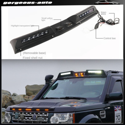 Roof Top Light Bar LED DRL Black Lamp Fits Land Rover LR3 Discovery 3 2003-2009
