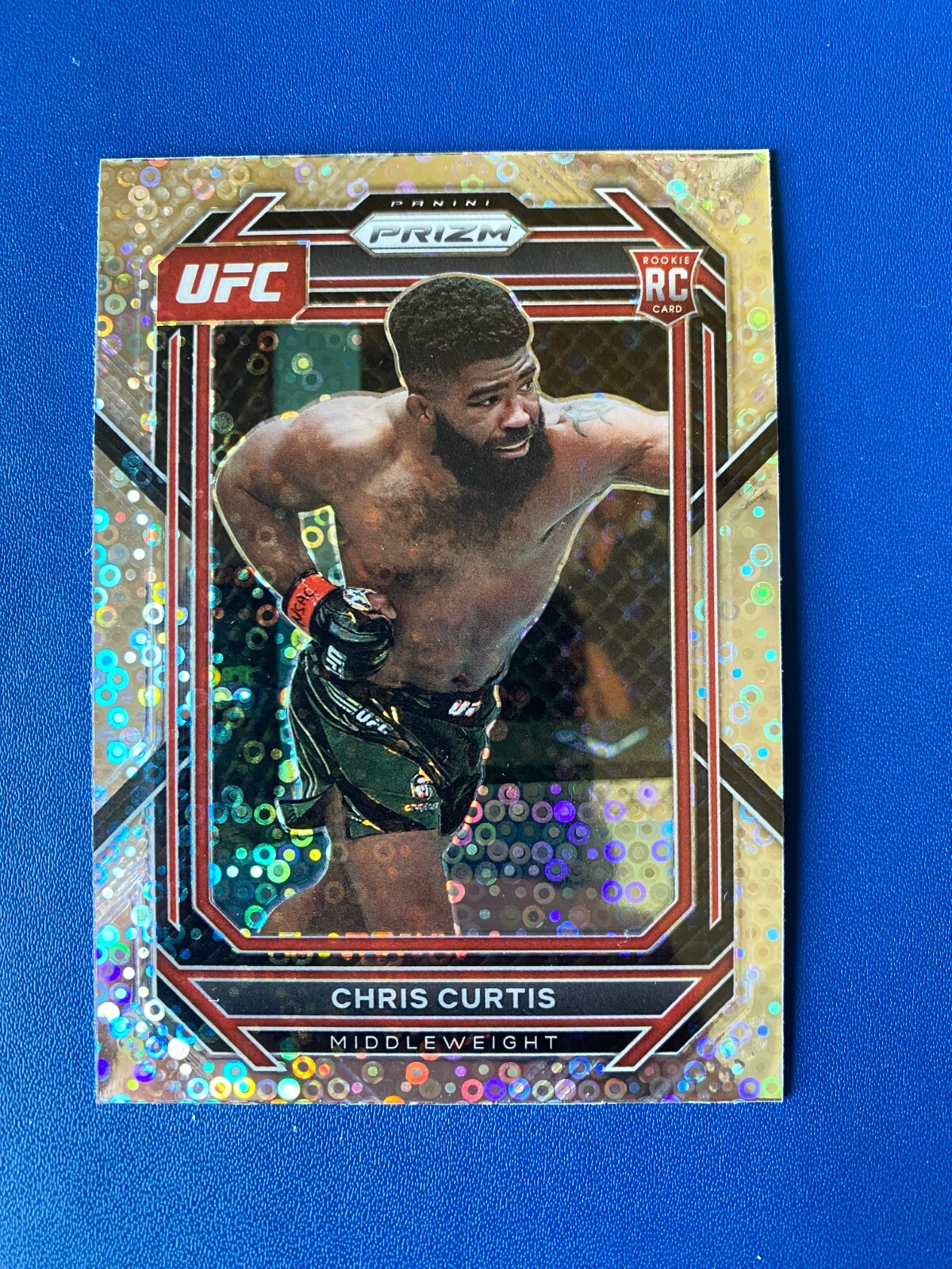 2023 Prizm UFC Under Card Base Disco Vertical #105 CHRIS CURTIS - Middleweight