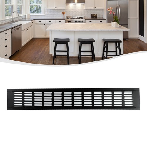 Schwarze Legierung rechteckig Lüftungsgitter Lüftungs-Abdeckung für Schränke/Schränke - Bild 12 von 72