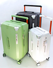 3pcs Trunk Luggage with Spinner Wheels Lightweight ABS Hard Case with TSA Lock
