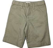 Cat & Jack New Boy's Size 5 Adjustable Waist Khaki Shrink Resistant Flat Front