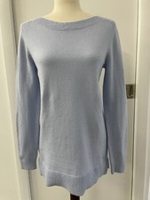 LOFT Women  s NWT Boatneck Sweater  Light Blue   Long Sleeve  Ribbed Trim  Size M