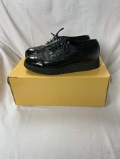 Geox women's low shoes, black color, leather, size 35 IT
