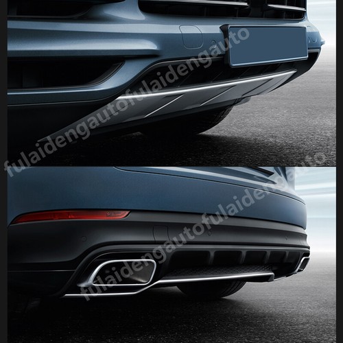 For Porsche Cayenne 2019-22 Front Rear Skid Plate Bumper Board Cover Guard Bars - Picture 3 of 6