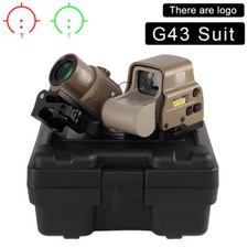 G43 3X Sight Magnifier Scope W/ QD Mount HHS  EXPS3 558 Tactical Red Green Dot