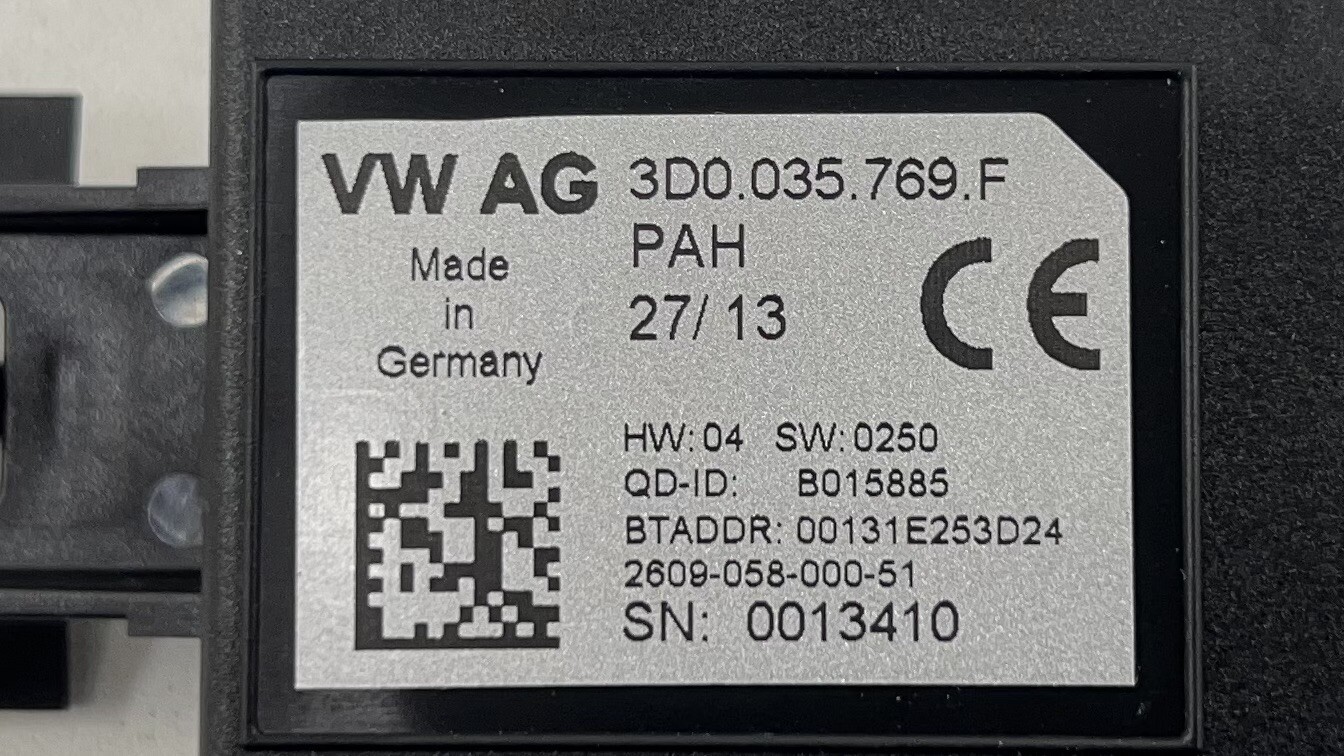 13-18 BENTLEY FLYING SPUR TELEPHONE BLUETOOTH INTERFACE CONTROL MODULE UNIT OEM