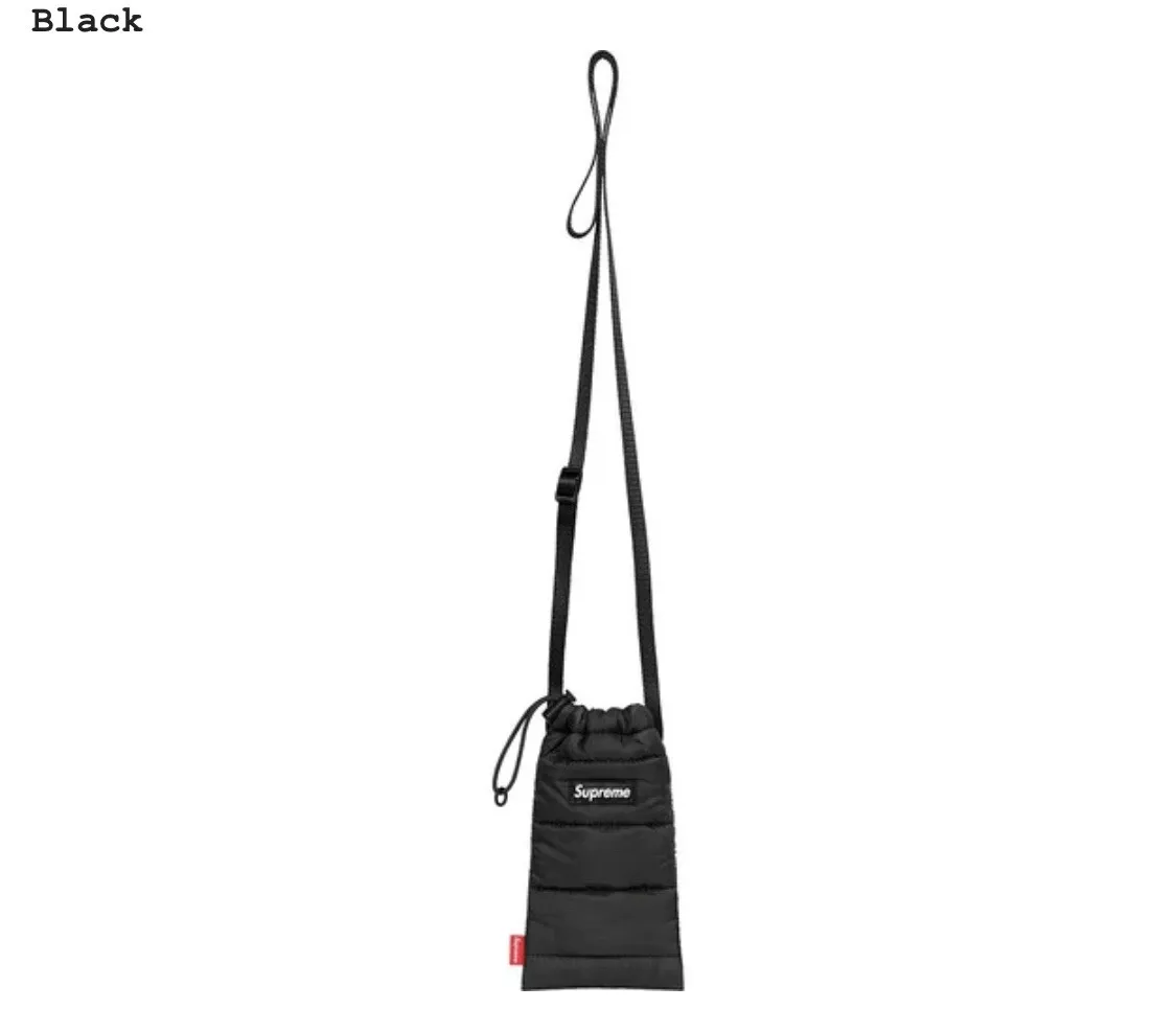 Sac sac à encolure Supreme noir FW22