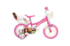 Dino Barbie Kids Adjustable Pink Girls Bike Bicycle 12in Wheel