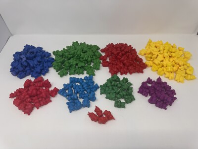 Massive Lot Of 262 Plastic Multicolor Counting Sorting Bears Math Homeschool