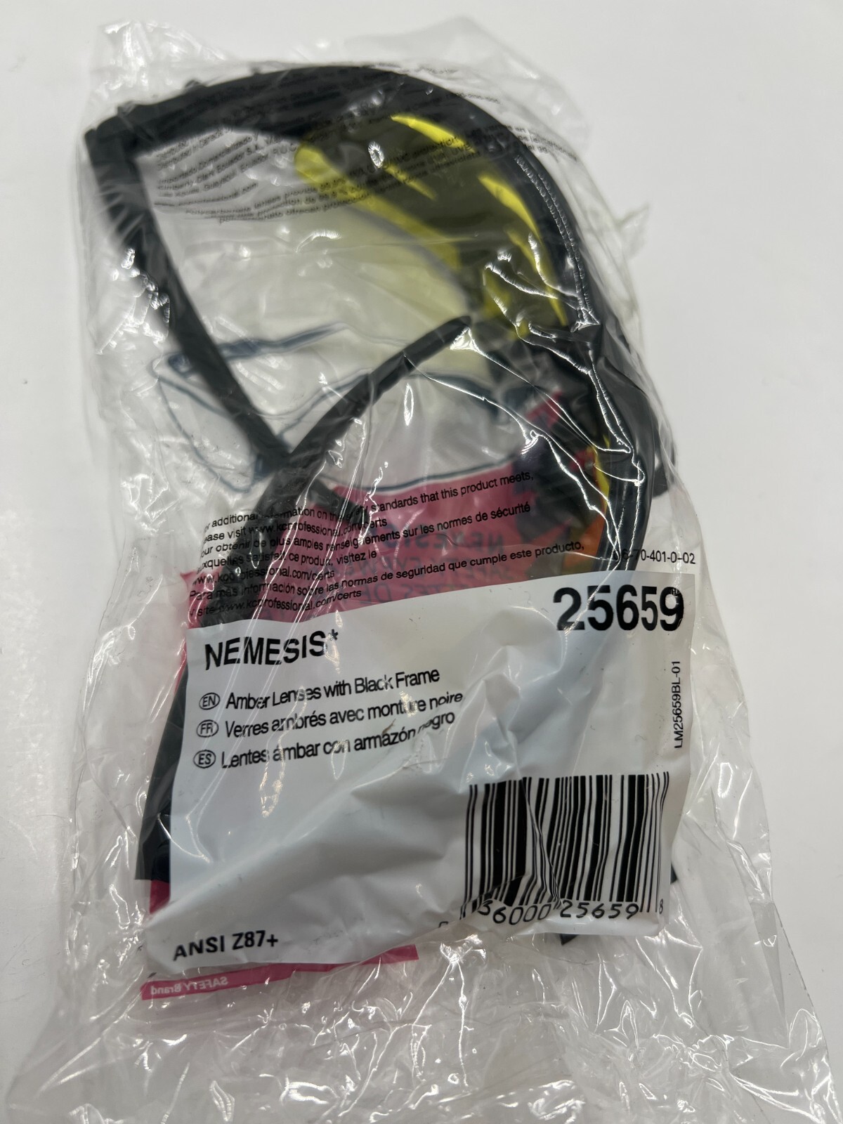 QTY 13 KleenGuard Nemesis Safety Glasses 25659 ANSI Z87+ Yellow Amber Lenses