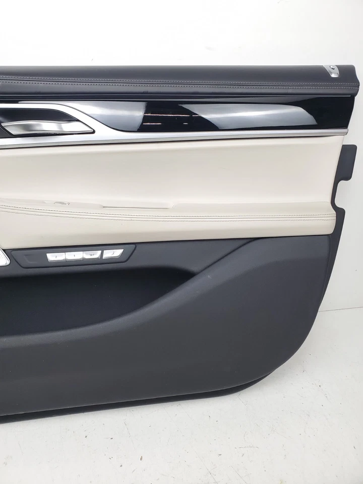 BMW ALPINA B7 750 G12 2016-2022 PANEL DE MOLDURA DE PUERTA INTERIOR DELANTERA DERECHA BEIGE OEM  Foto 4 de 4