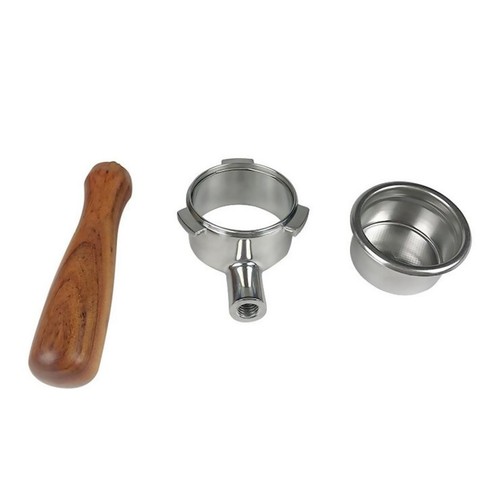54mm Bottomless Portafilter Coffee Wooden Handle Filter For Breville 870/878/880