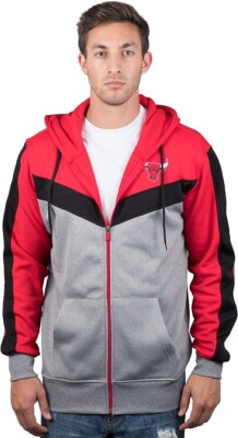 Chicago Bulls Men's MEDIUM  FULL-ZIP Hoodie Team Colors (NBA)