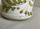 Italian Hand Painted Art Pottery Mug Green Flowers White Tea Coffee Cup Italy — photo 10