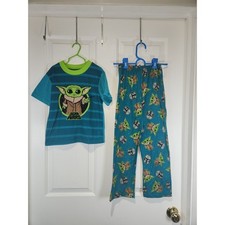 Boy's Sz 8 Star Wars 2 Piece Pajama Set Short Sleeved Shirt Long Pants