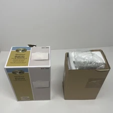 Hampton Bay Dakota Wall Sconce Satin Nickel Finish White Frosted Glass Shade