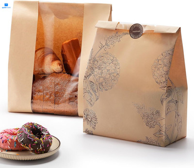 24 Pack Paper Bread Bags for Homemade and Sourdough, 50% Large, Brown 