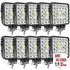 LED Work Lights for Truck Tractor - 4 Inch Square LED 4.5IN-TYH-F-123W-10pcs