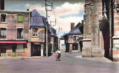La Guerche-de-Bretagne 35 Ille-et-Vilaine Rue du Cheval-Blanc ses vieux porches