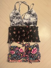 Hollister Xhilaration Lot Of 3 Bikini Tops Bathing Suite Tops XS EUC Beach Wear