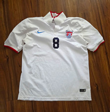 Nike USA National Team #8 Soccer Jersey XL White FIFA World Cup 2014 Brasil