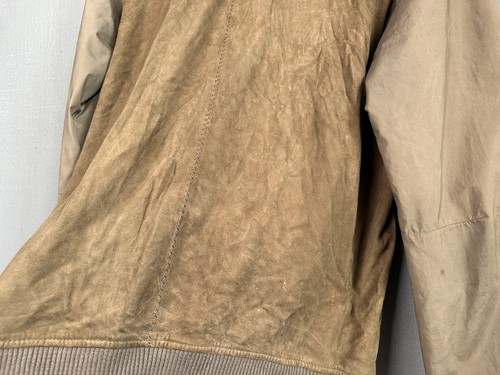 ALLSAINTS Suede Hale Bomber Jacket Brown Men's size M - Picture 17 of 19