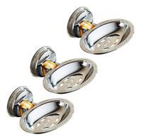 3 X Seifenhalter Ohne Bohren Seifenschale Saugnapf Seifenablage Wand Bad Seife