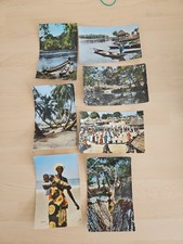 Lot 7 cartes postales Afrique de l’Ouest – années 60 – village,