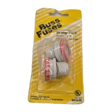 2pk Eaton Bussman BP/S-20 20 Amp Dual-Element Time-Delay Rejection Base Fuse