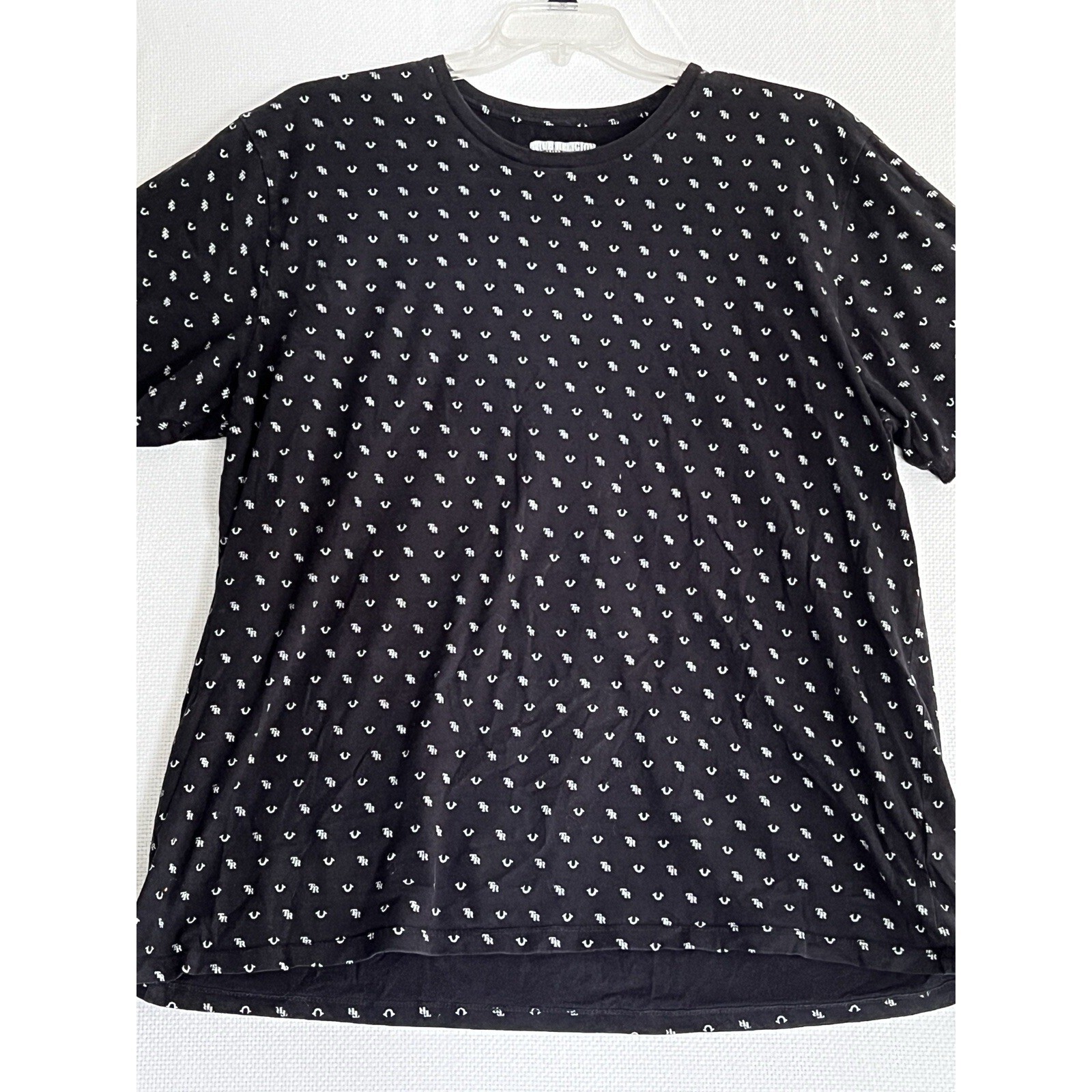 True Religion Mens XXXL Black All Over Horseshoe … - image 1