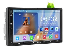 7" Double din Car Stereo in-Dash GPS Navigation, Wireless CarPlay  Android Auto