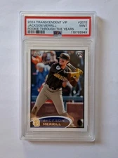 2024 Topps Transcendent VIP Jackson Merrill RC through the years  PSA 9    /100