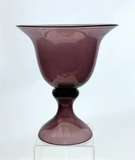 Blenko Handmade Glass 5713 Bowl in Amethyst Wayne Husted Mid-Century Design