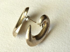 Vintage Thailand 925 Sterling Silver Pierced Earrings — photo 8