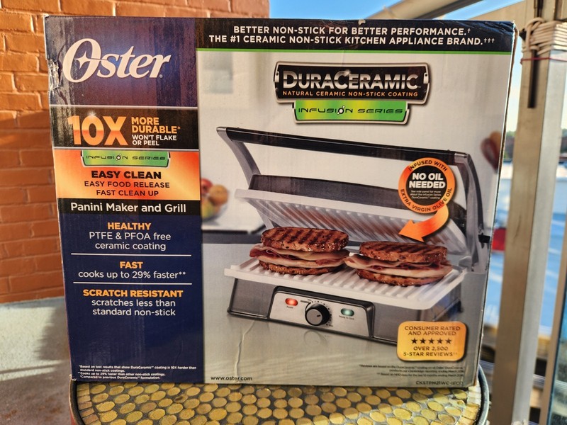 Oster Panini Maker & Grill - Brand New In Open Box NEVER USED