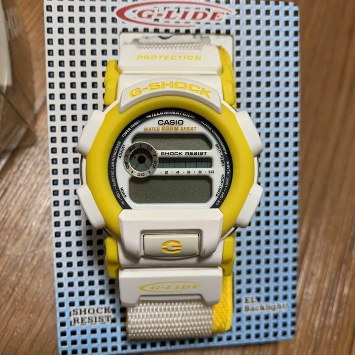 CASIO G-SHOCK G-LIDE DW 003 SV 9VT Men's Round Yellow White