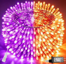 Halloween Lights, 66 Ft 200 LED Indoor Outdoor Halloween String Lights Plug In,