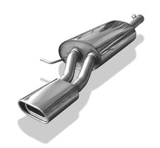 FOX Edelstahl Anlage ab Kat 1x135x80mm Audi A6 Typ 4B ohne Stoßstangenausschnitt