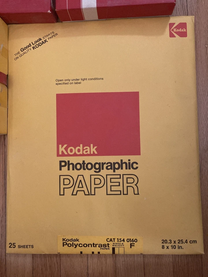 Kodak AFGA 4x5 8x10 BROVIRA 117 plata gelatina papel fotográfico vencido lote 1 sellado Foto 2 de 4