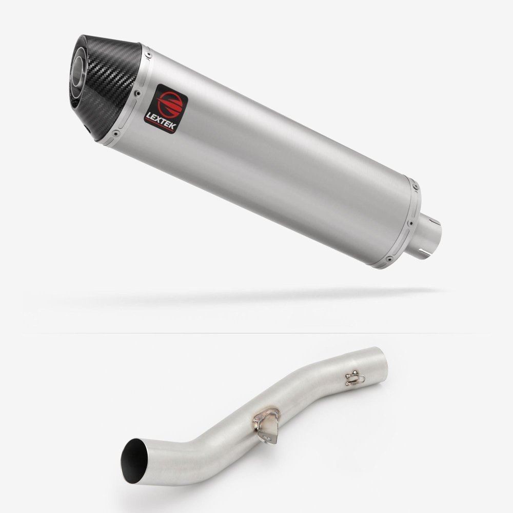 Lextek RP1 Exhaust 400mm High Level with Link Pipe for Yamaha YZF R6 (17-22)