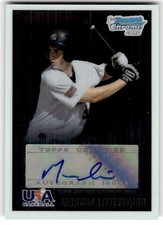 2010 Bowman Chrome Marcus Littlewood 18U USA Baseball Autographs #USA-ML Auto