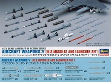 Hasegawa 35009 Aircraft Weapons V: US Missiles & Launchers for 1/72 Scale Models